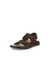 Men's ECCO® Cozmo Nubuck Two-Strap Sandal - Brown - Main