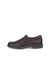 Men's ECCO® Helsinki Leather Slip-On Dress Shoe - Brown - Outside