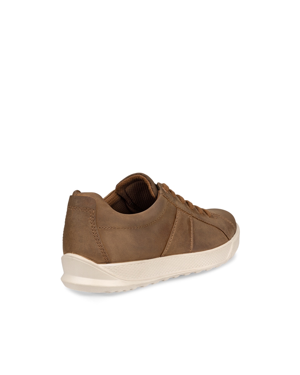 Men s ECCO Byway Nubuck Sneaker Brown