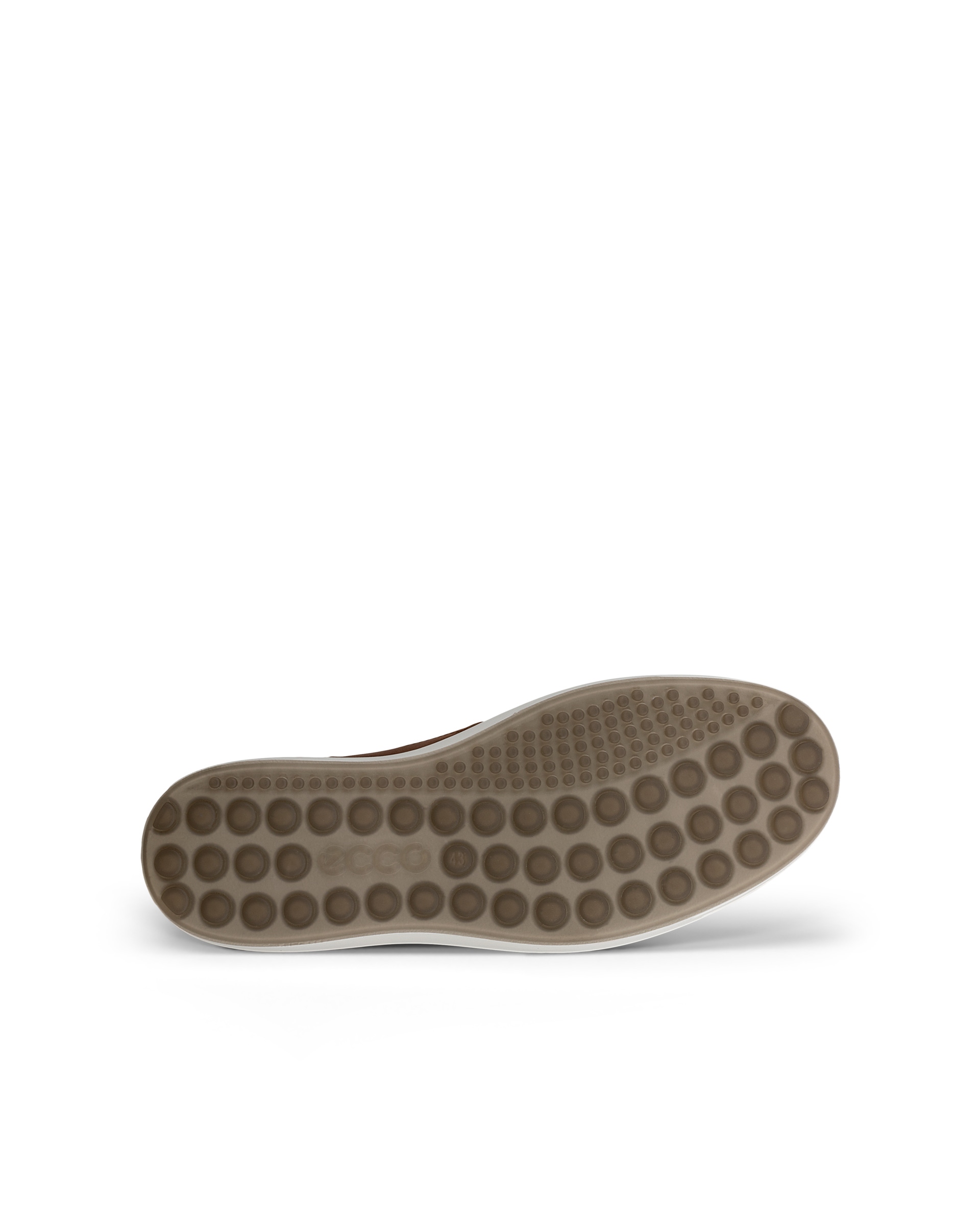 Men's ECCO® Soft 7 Nubuck Slip-In Shoe - Brown - Sole