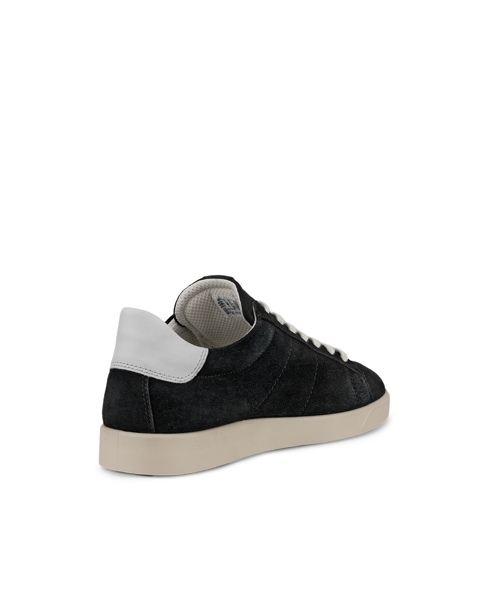 Men's ECCO® Street Lite Suede Sneaker - Black - Back