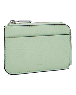 ECCO® étui pour cartes en cuir pour femme - Vert - Main