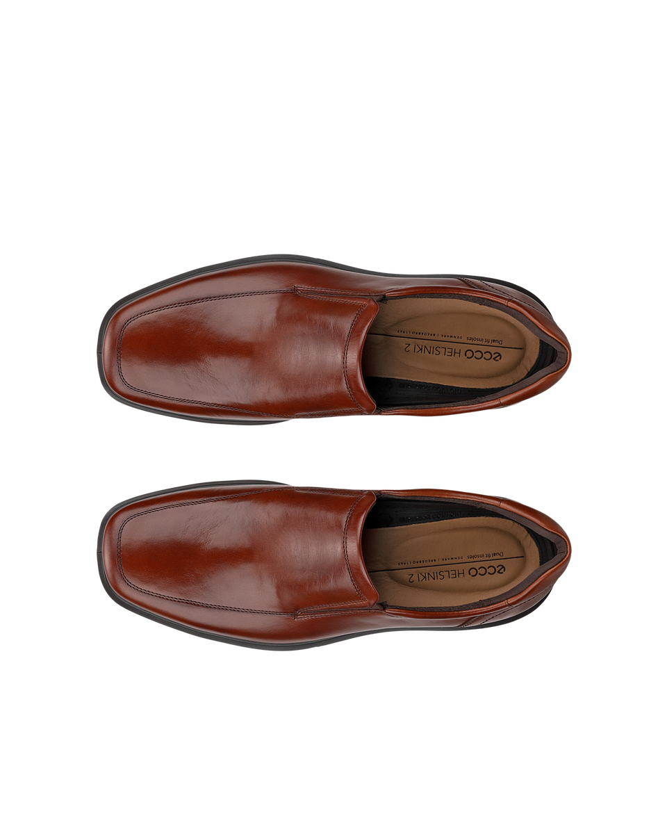 Ecco helsinki slip on brown best sale