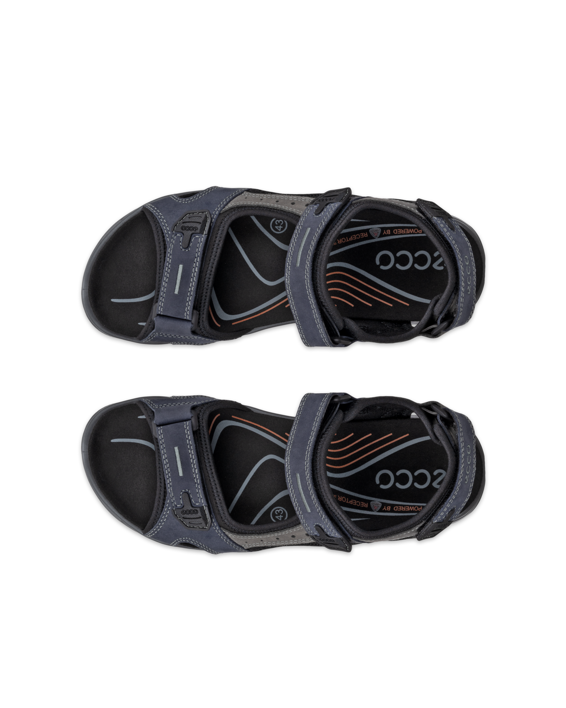 ECCO Men's Offroad Sandals - Blue - Top left pair