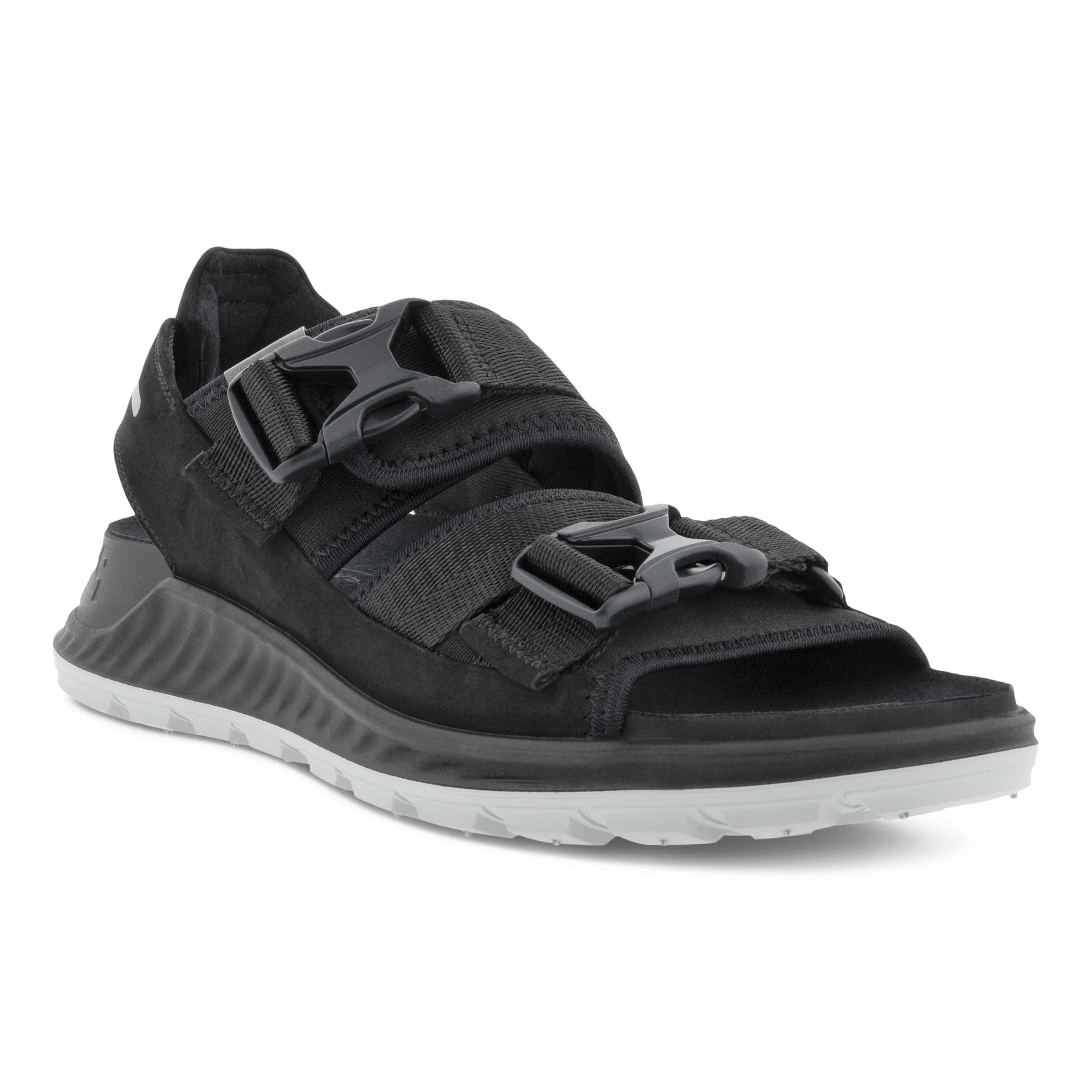 ECCO Exowrap 2S メンズ ヌバックサンダル - ブラック - Main