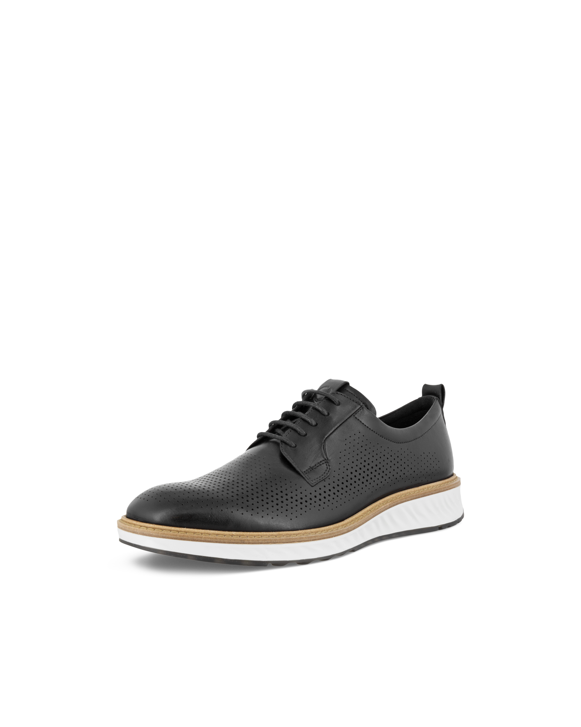 Men's ECCO® St.1 Hybrid Leather Derby Shoe - Black - Main