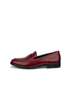 ECCO® Dress Classic 15 mocassins daim pour femme - Rouge - Outside