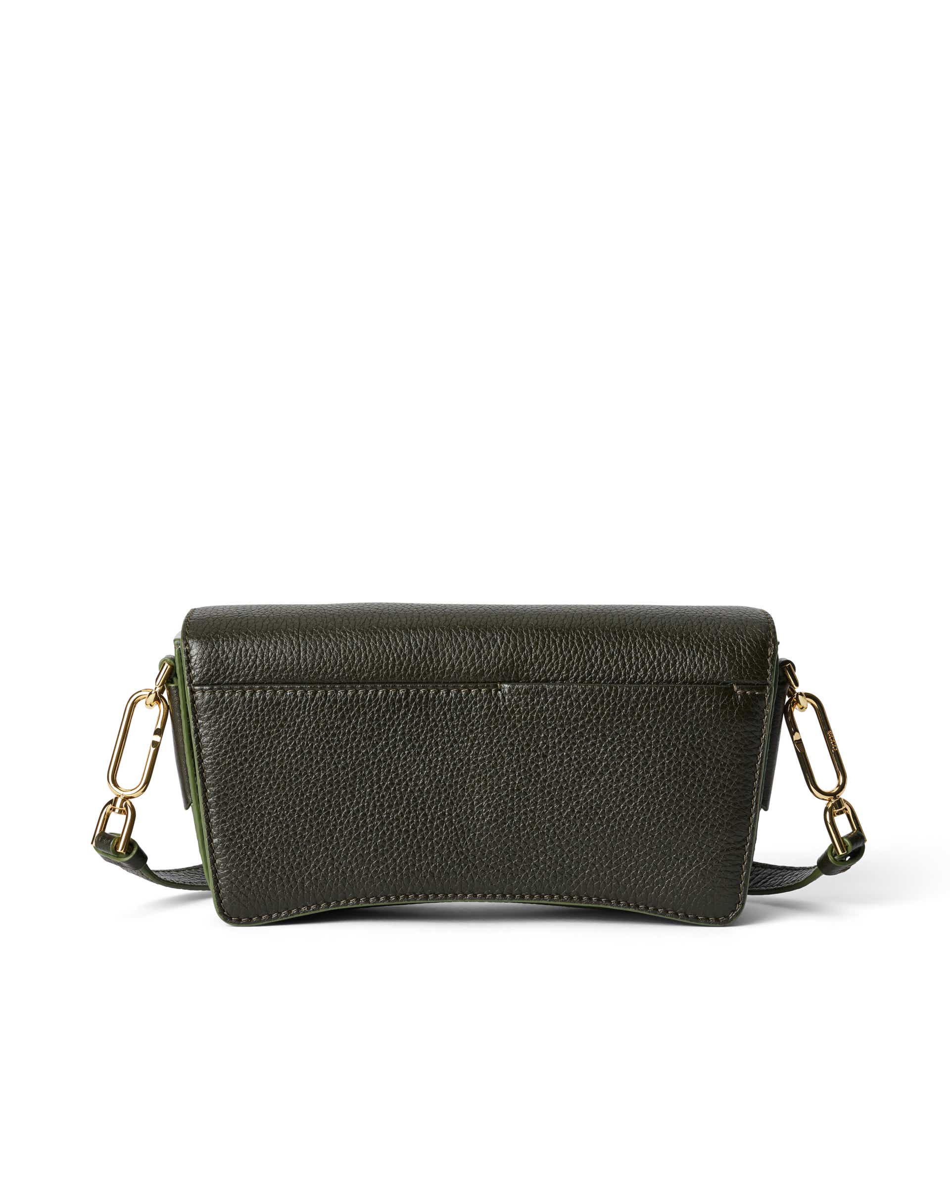 ECCO® Pinch Pebbled Leather Pinch Crossbody Bag | Green
