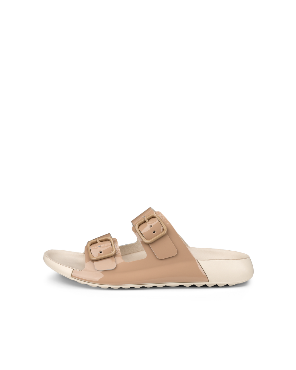 ECCO® Cozmo sandale en cuir deux brides pour femme - Beige - Outside