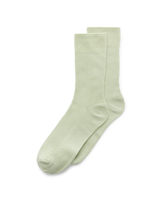 ECCO® Vibe Ribbed Crew Socks - Green - Main