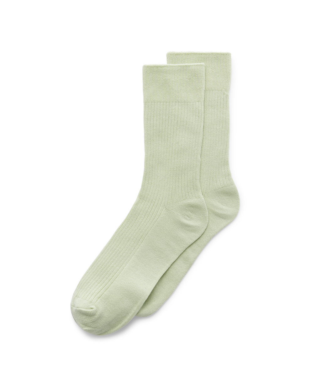 ECCO® Vibe Ribbed Crew Socks - Green - Main