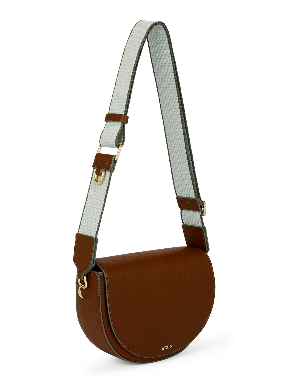 ECCO® Leather Saddle Bag - Brown - Main