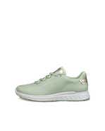 Ladies ECCO® Golf S-Casual Leather Waterproof Golf Shoe - Green - Outside