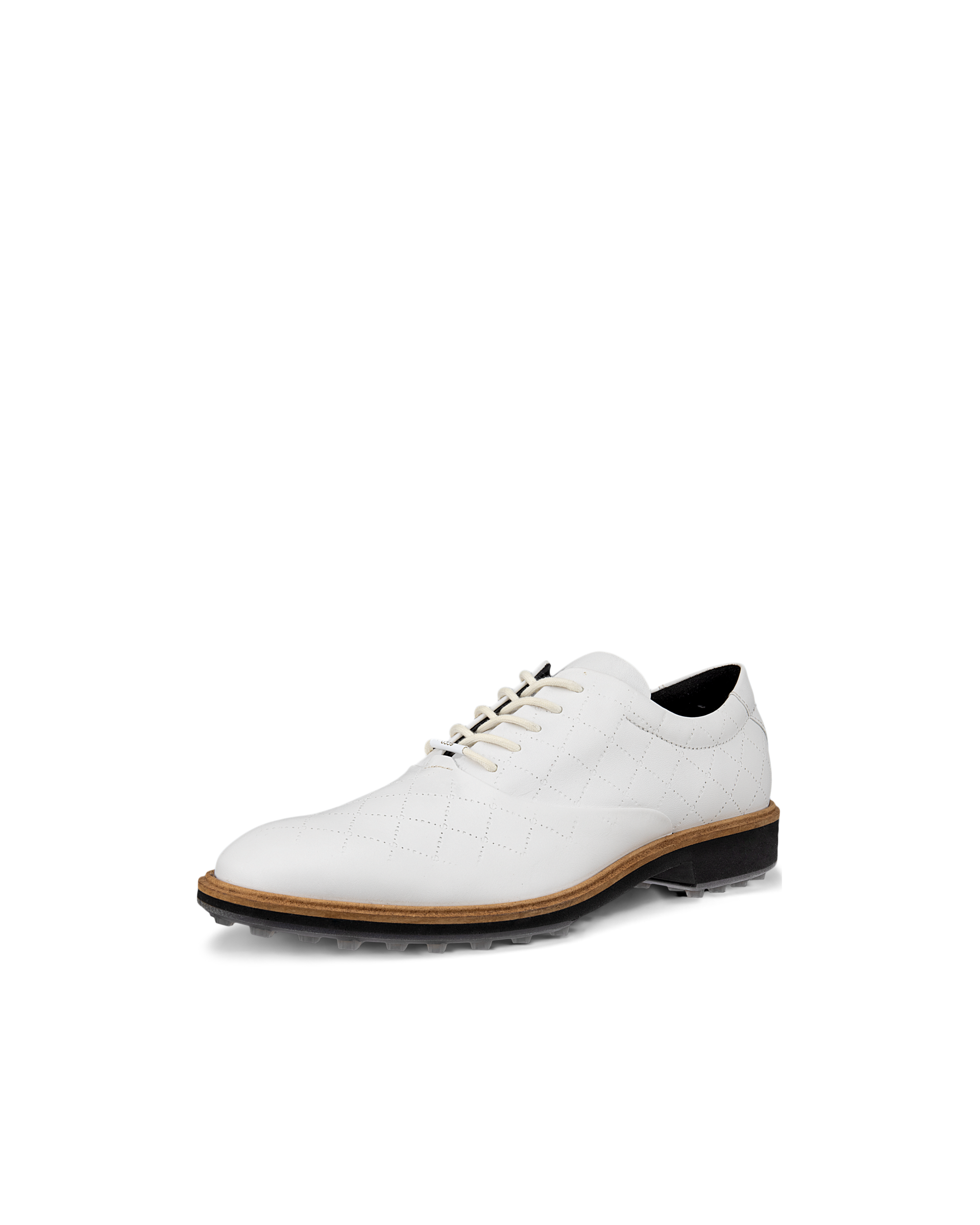 Men's ECCO® Golf Classic Hybrid Leather Shoe - White - Main