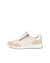 Women's ECCO® Flexure Runner Leather Sneaker - Beige - Outside