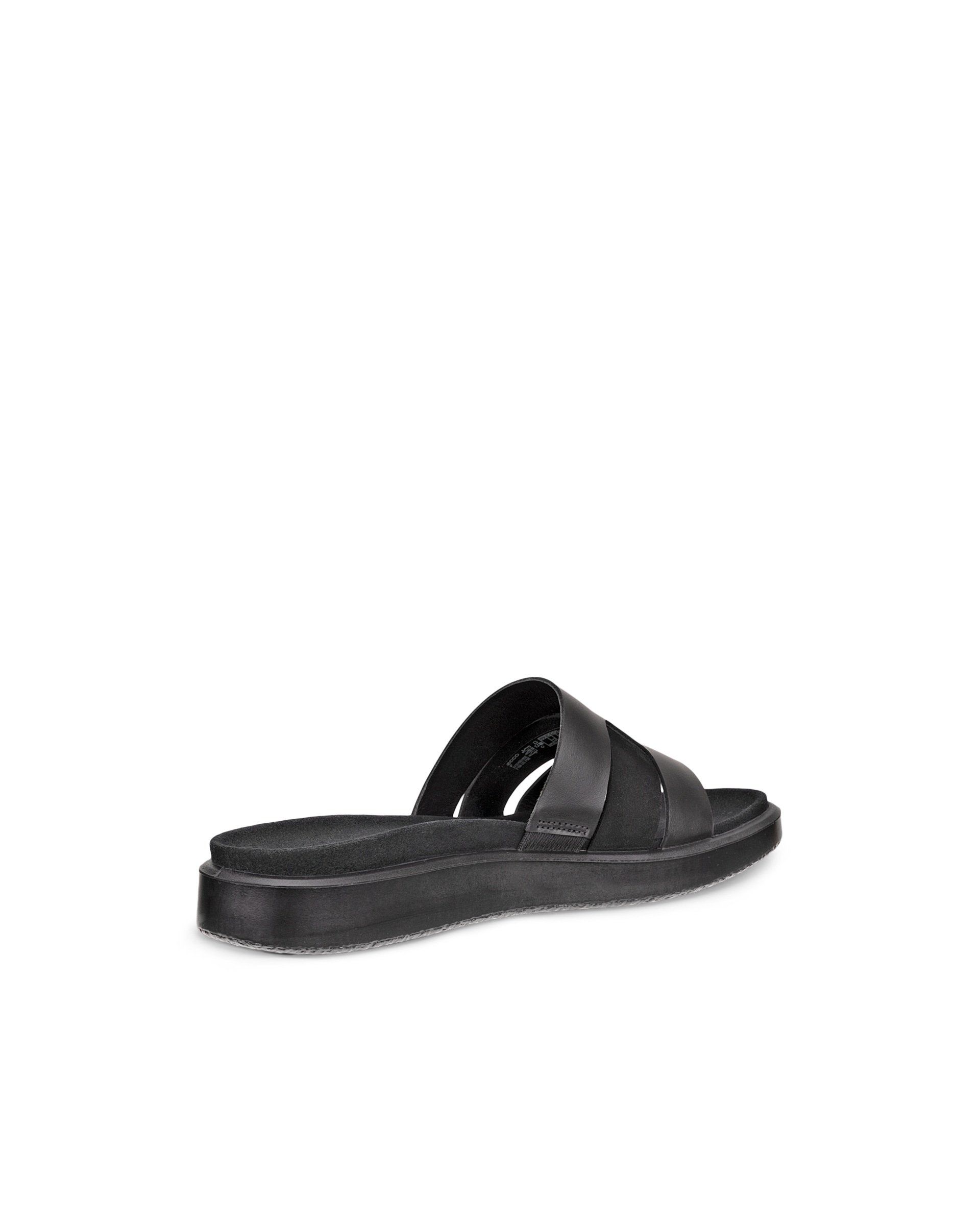 Women's ECCO® Flowt Leather Slide - Black - Back