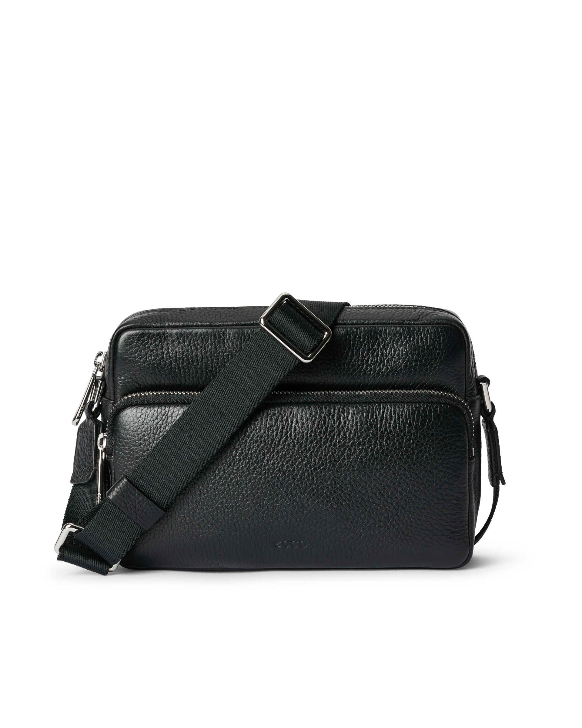 ECCO® Camera Bag Pebbled Leather Camera Bag - Black - Main