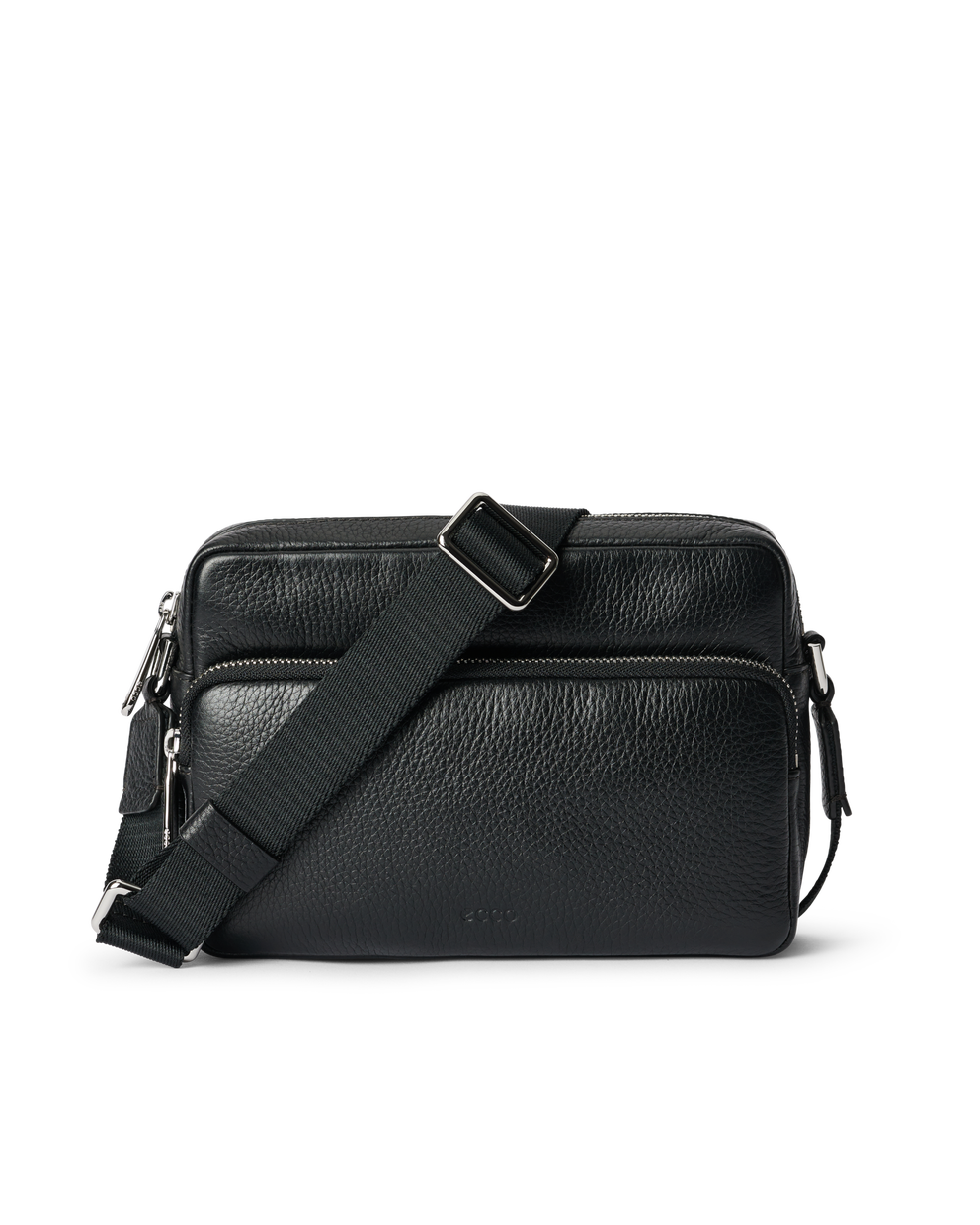 ECCO® Leather Camera Bag - Black - Main