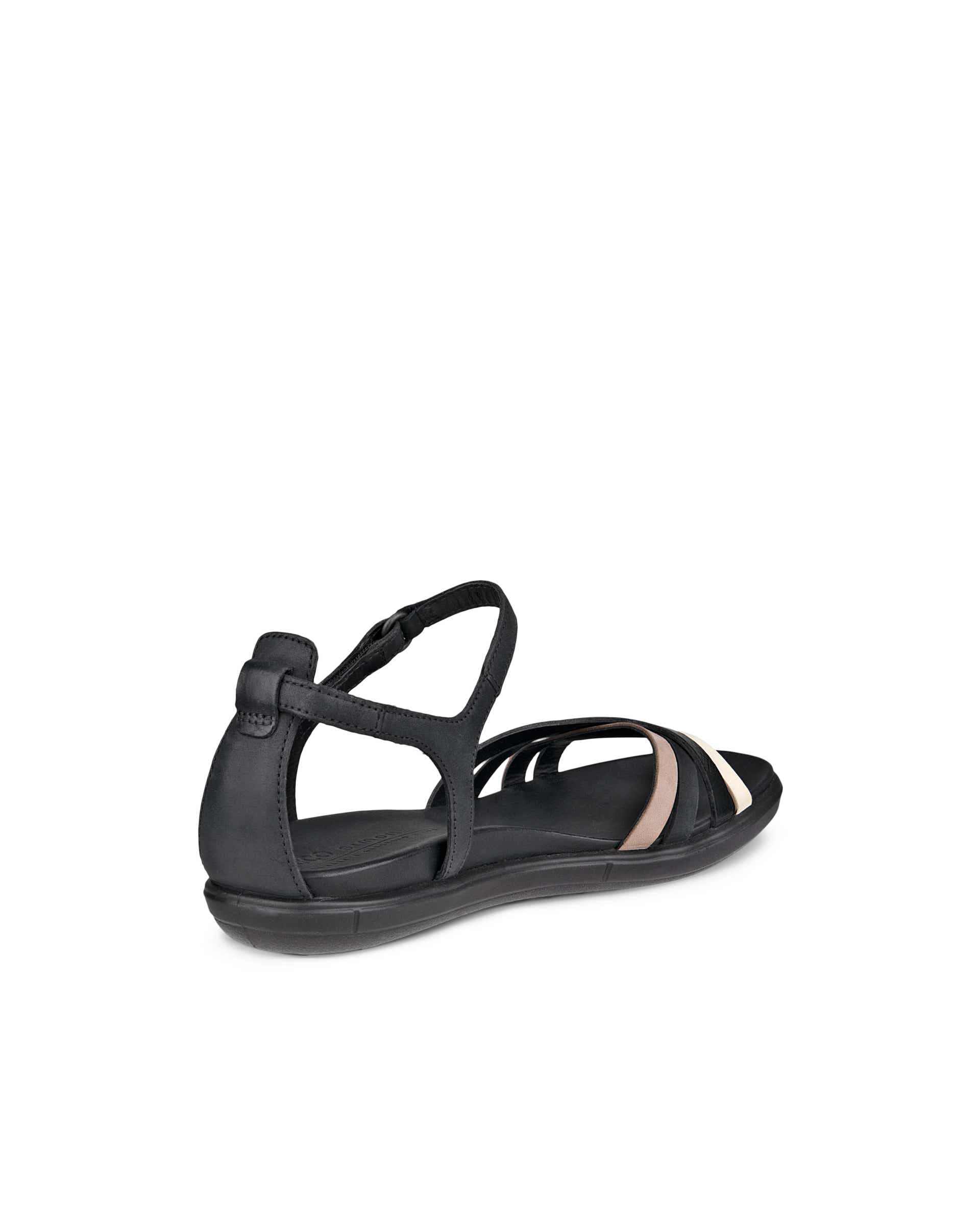 ECCO Women's Simpil Flat Sandals - Black - Back