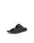 Men's ECCO® Cozmo 60 Leather Two-Strap Sandal - Black - Main