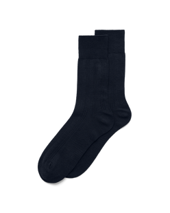 ECCO® Classic Ribbed Mid-Cut Socks - Blue - Main