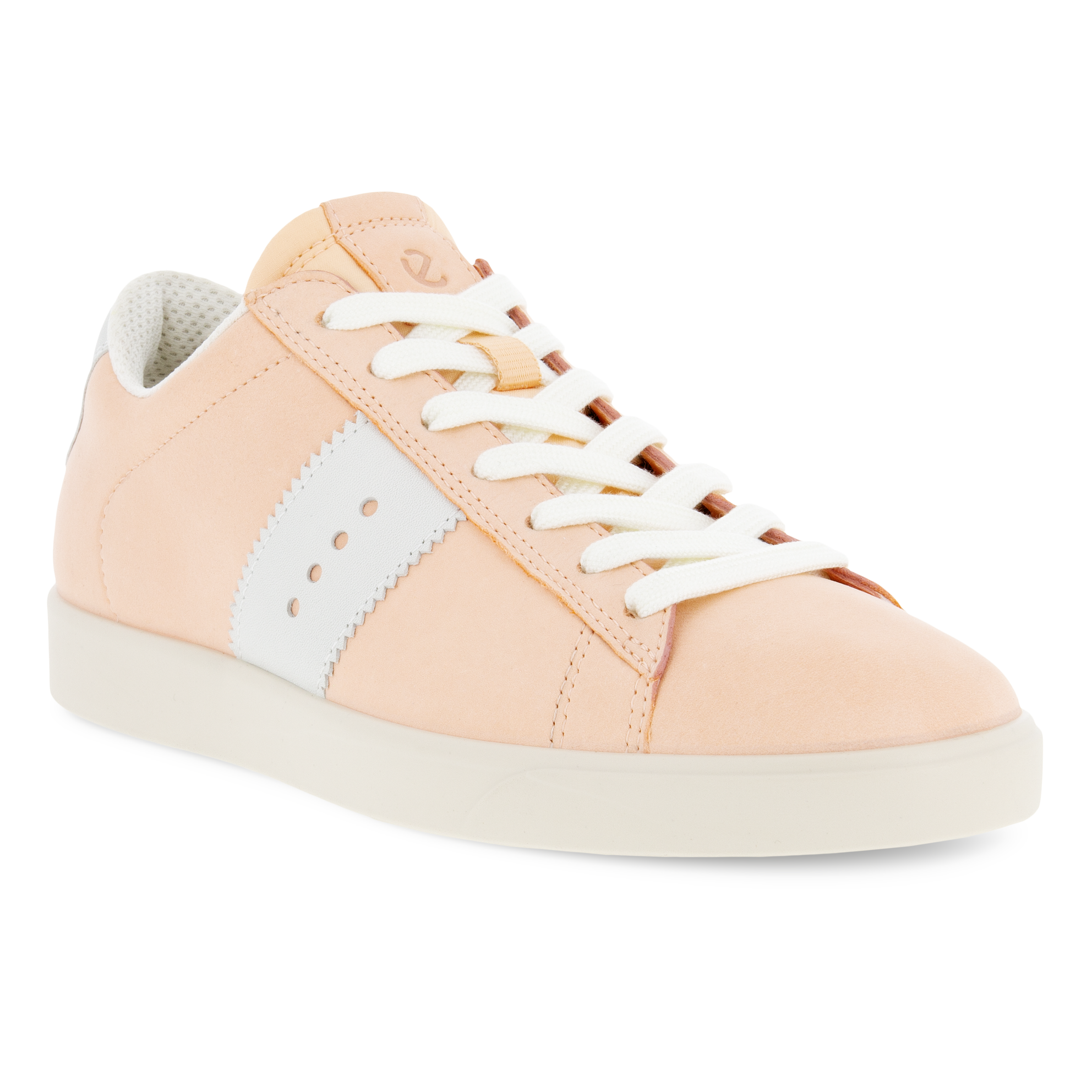 Women's ECCO® Street Lite Leather Sneaker - White - Main