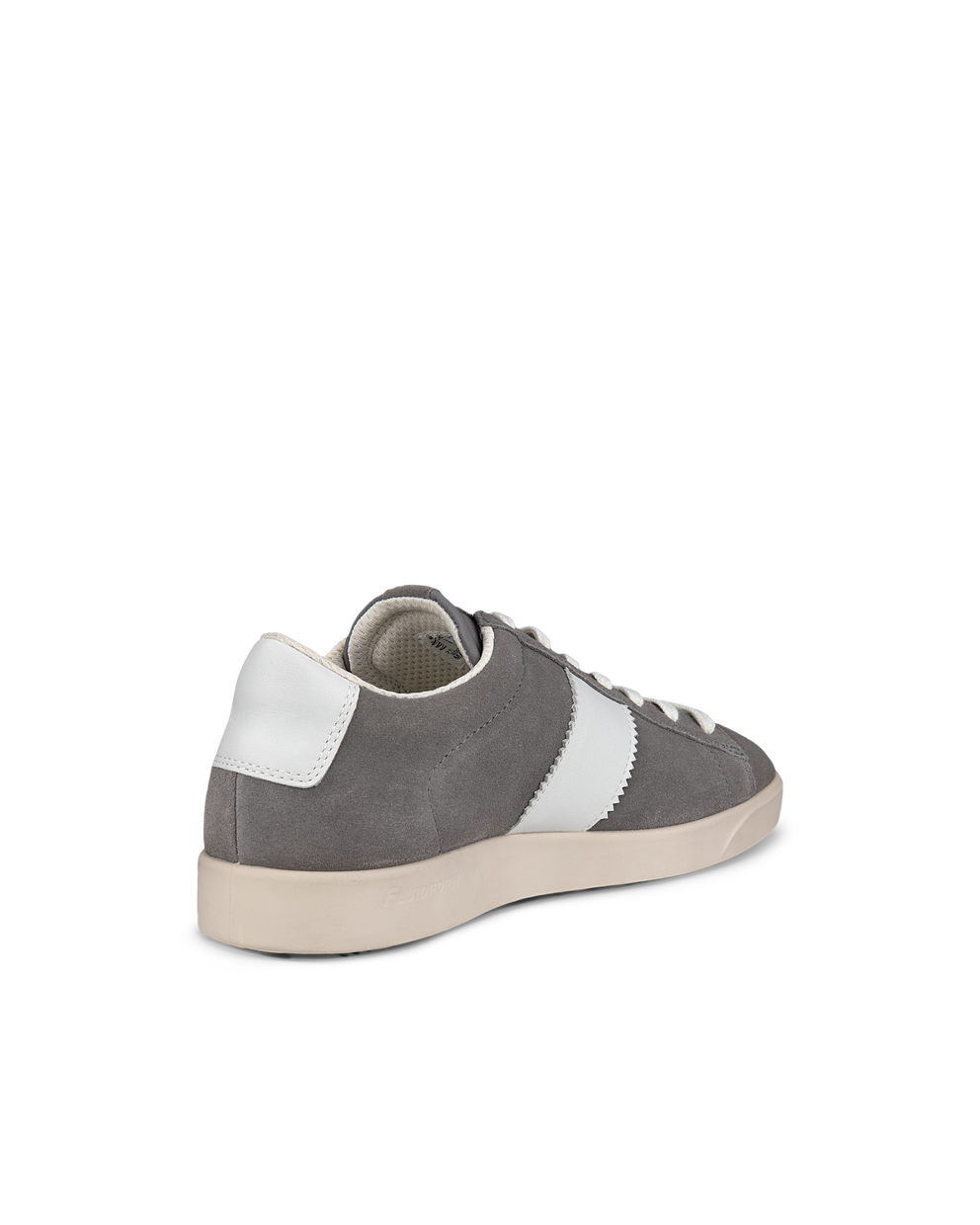 Women's ECCO® Street Lite Leather Sneaker - Grey - Back