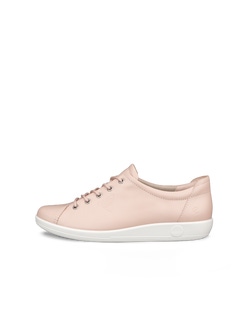 Zapatillas de piel para caminar ECCO® Soft 2.0 para mujer - Rosa - Outside