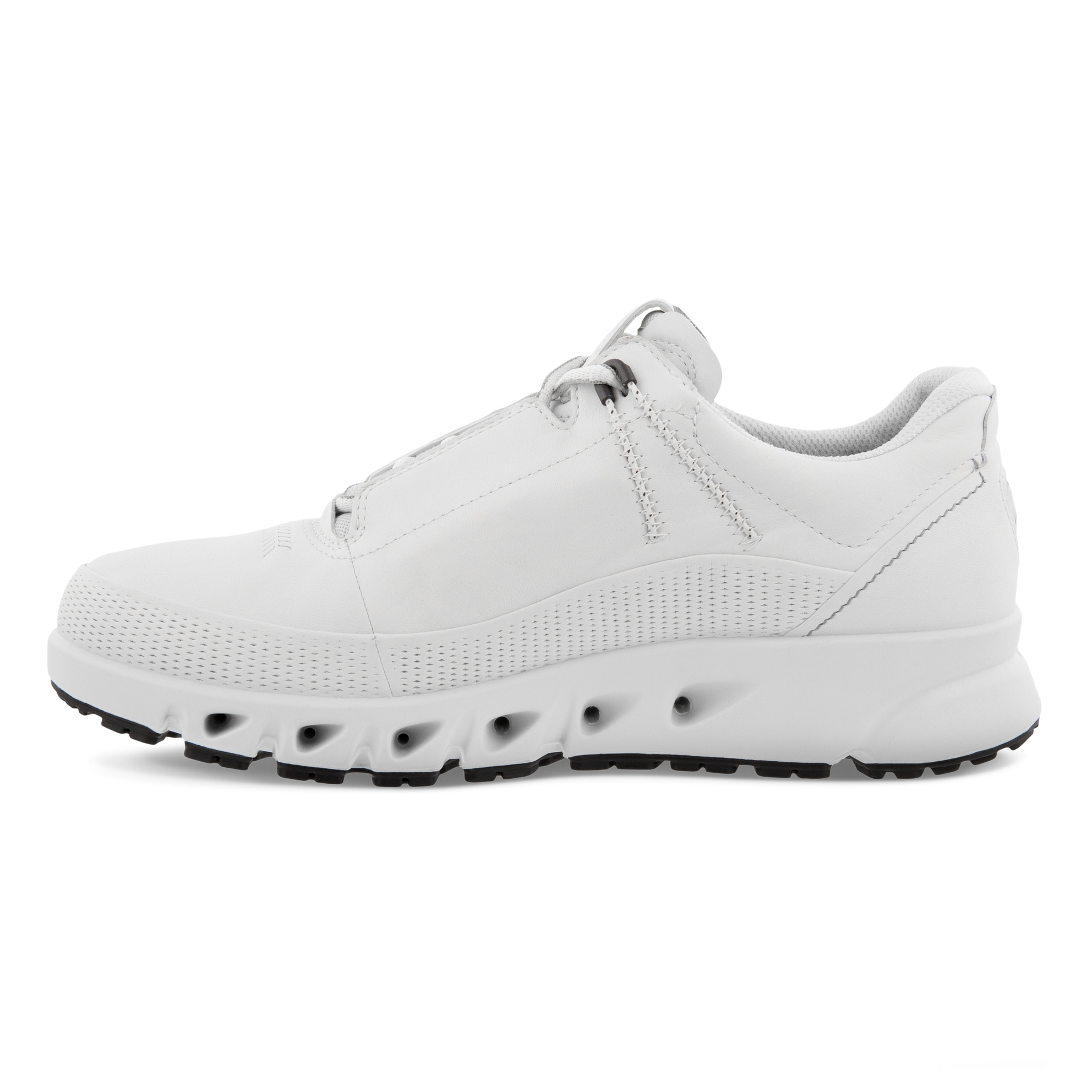 Men's ECCO® Multi-Vent Leather Gore-Tex Outdoor Sneaker - White - Inside