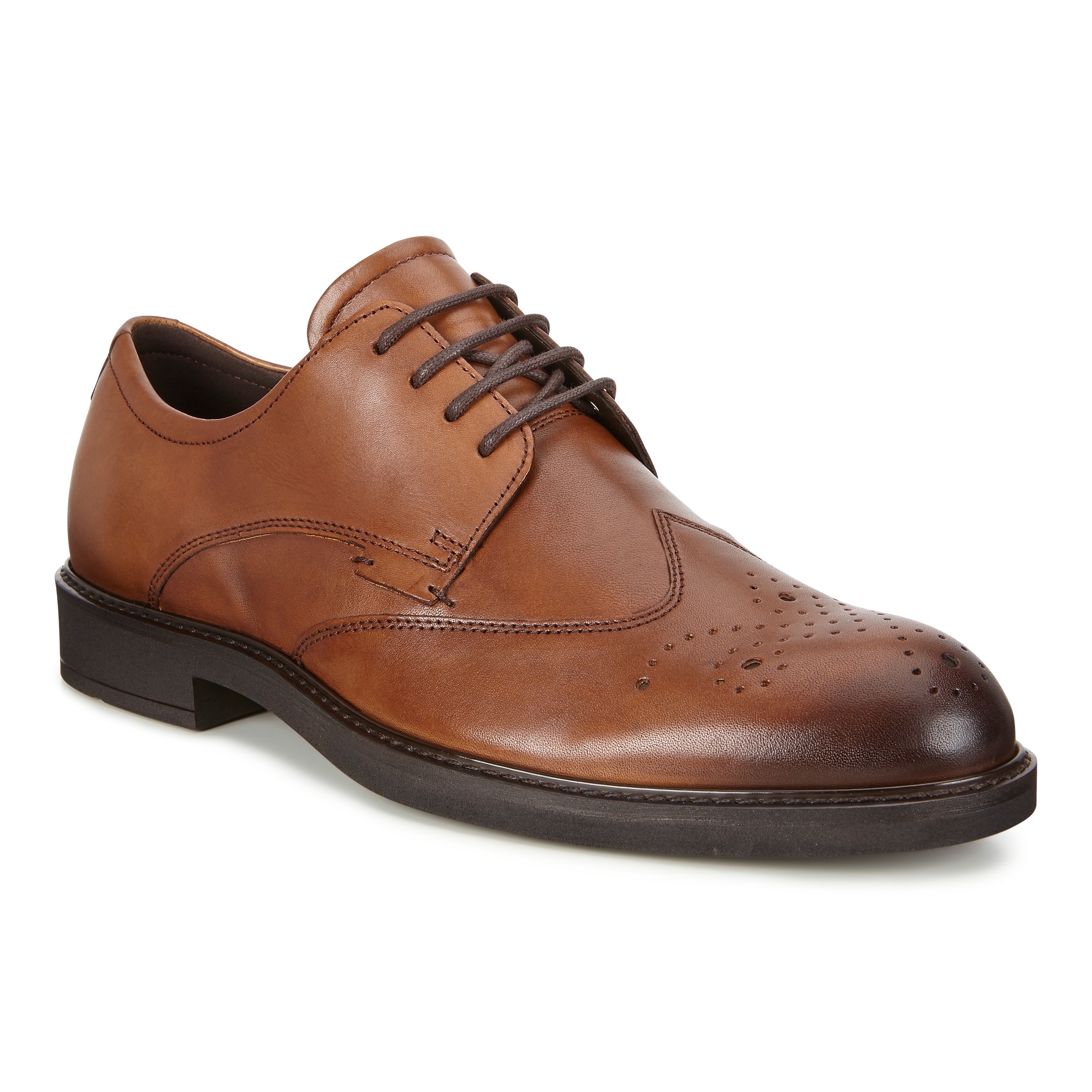 ECCO Vitrus III Men's Brogue Dress Shoes - Brown - Main