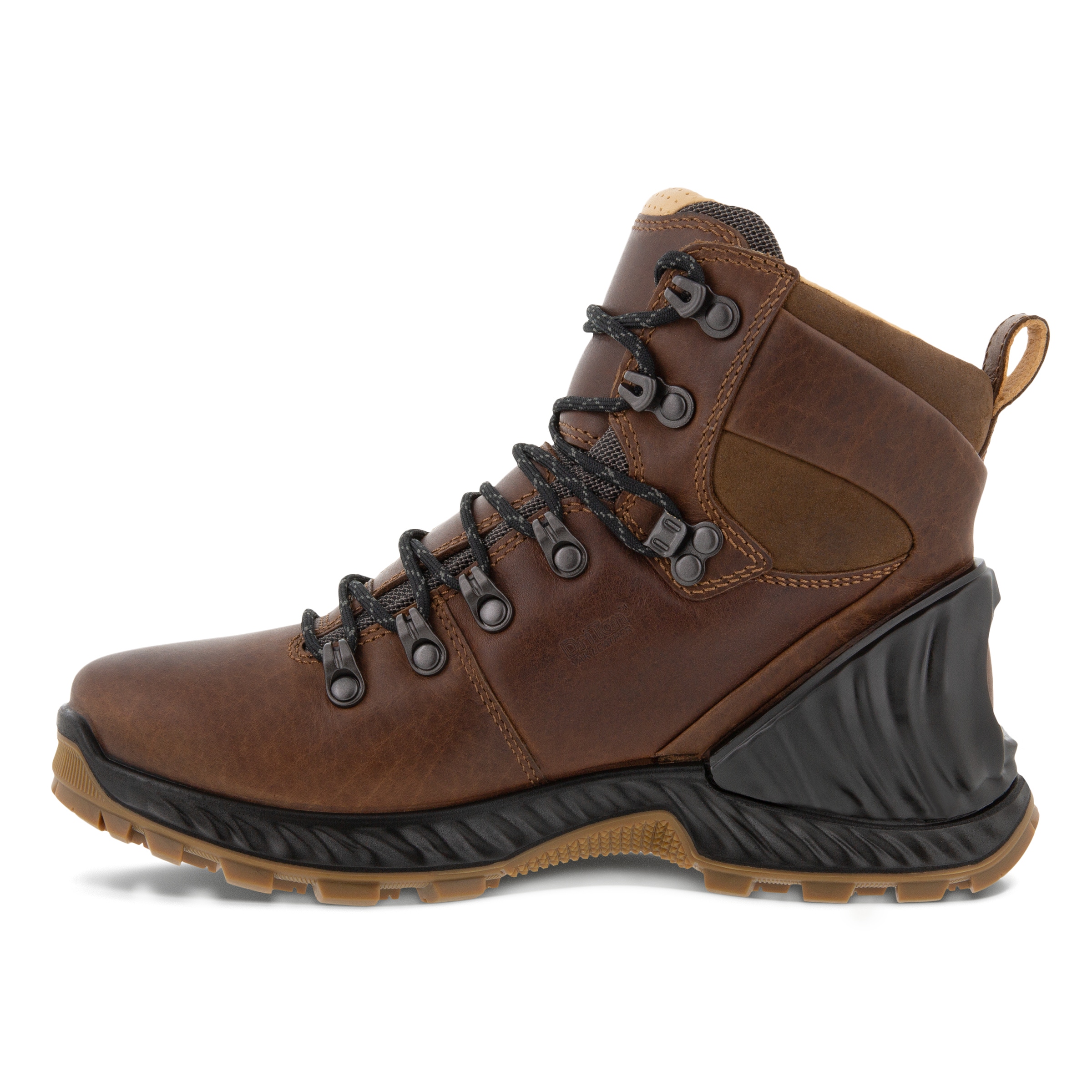Botas de montaña de caña media de piel ECCO® Exohike para mujer - Marrón - Inside
