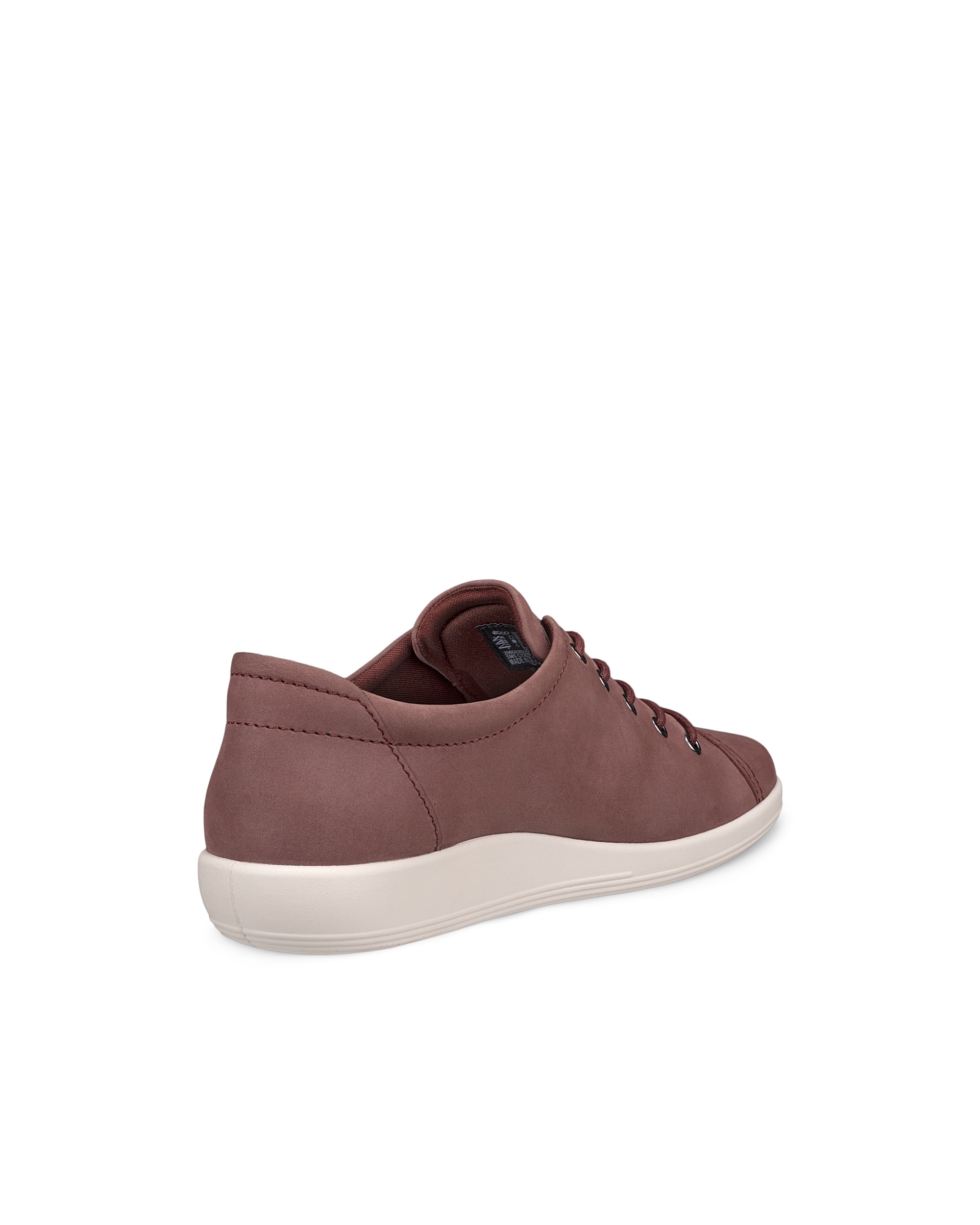 Zapato para caminar de nobuk ECCO® Soft 2.0 para mujer - Rojo - Back