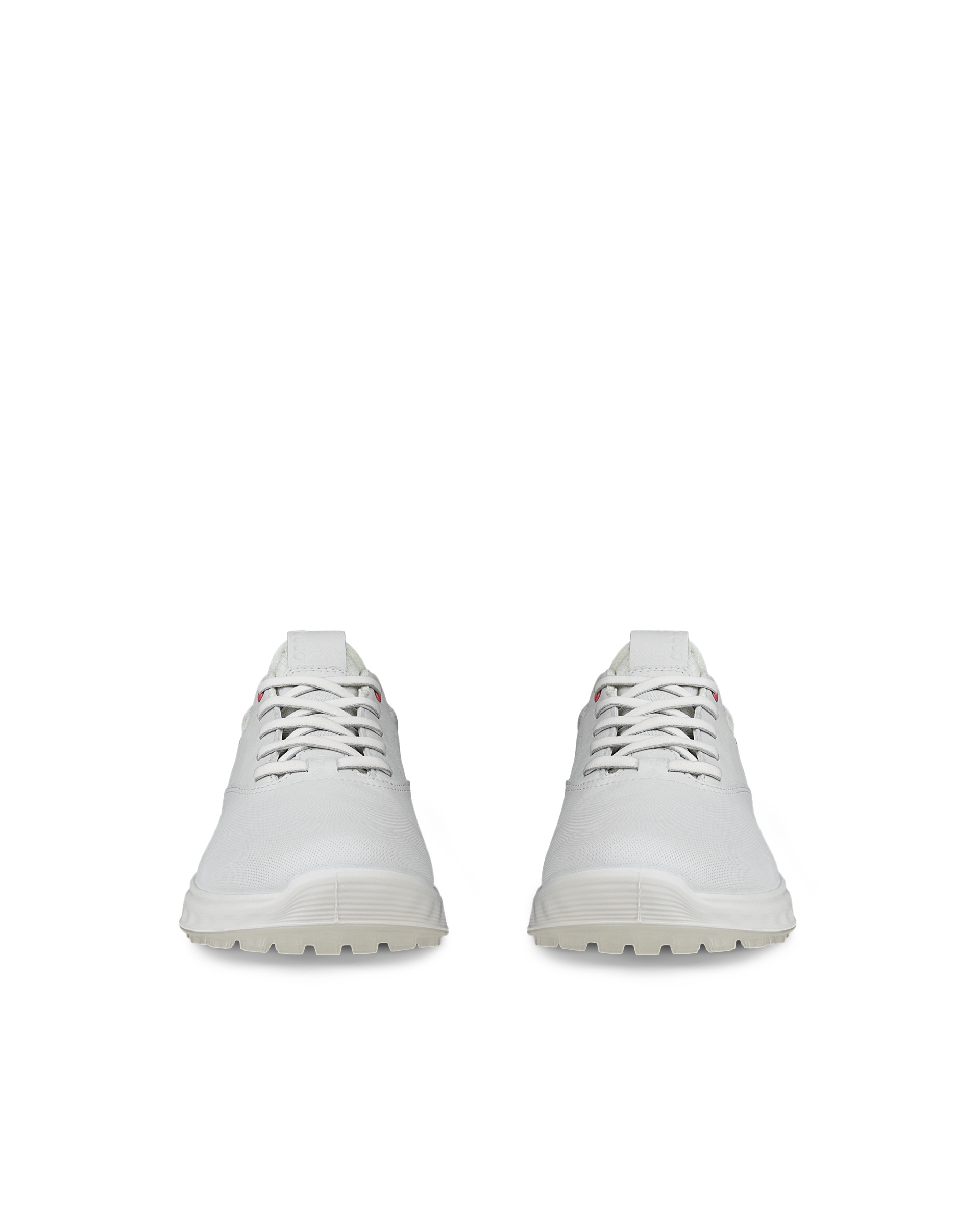 Ladies ECCO® Golf S-Three Leather Gore-Tex Shoe - White - Front pair