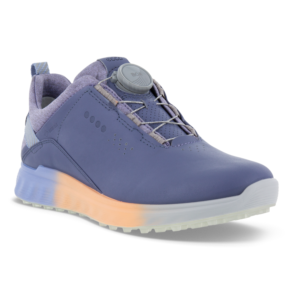 Zapatos golf de piel Gore-Tex ECCO® Golf S-Three para mujer - Azul - Main