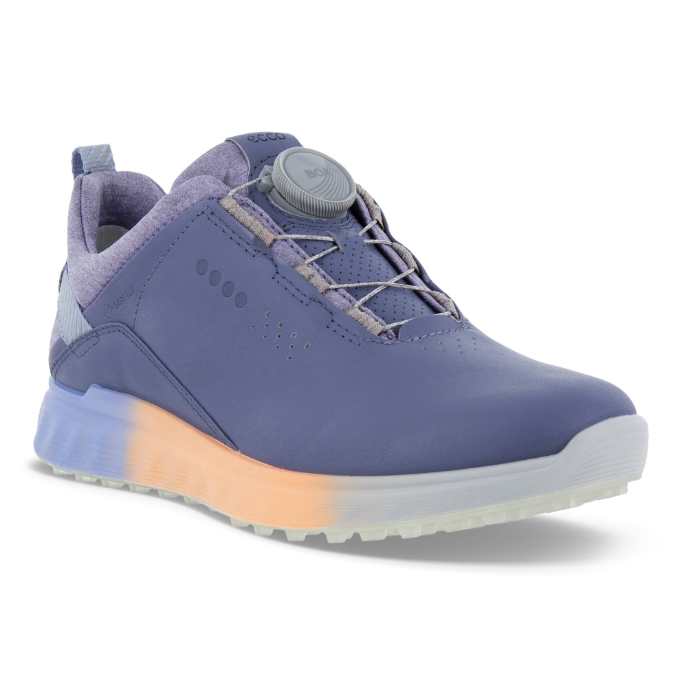 Zapatos golf de piel Gore-Tex ECCO® Golf S-Three para mujer - Azul - Main