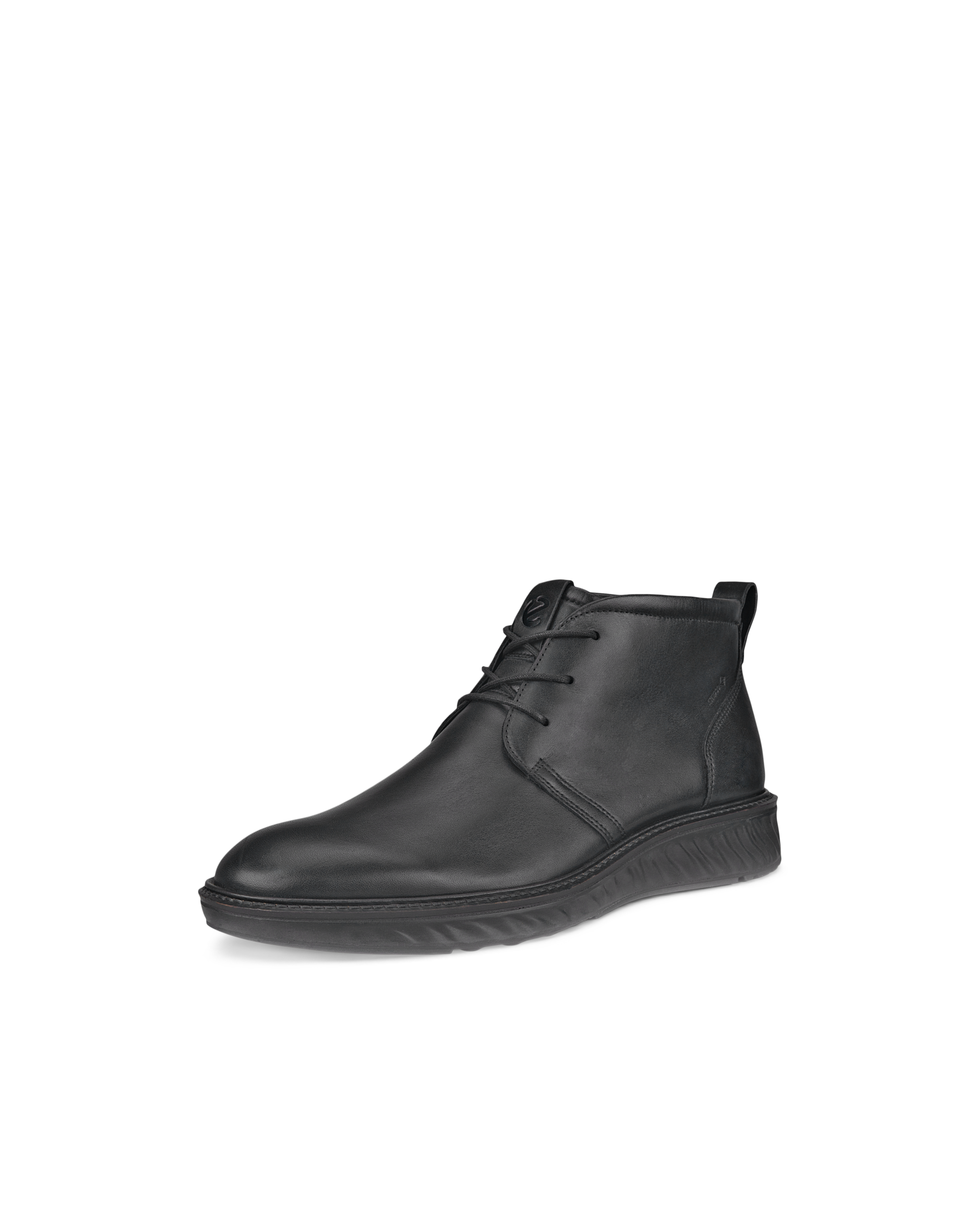 Men's ECCO® ST.1 Hybrid Leather Gore-Tex Chukka Boot - Black - Main