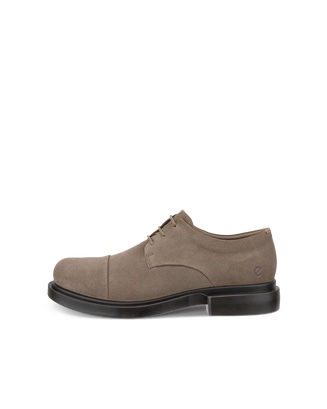 Men's ECCO® Metropole Seoul Leather Derby Shoe - Brown - Outside