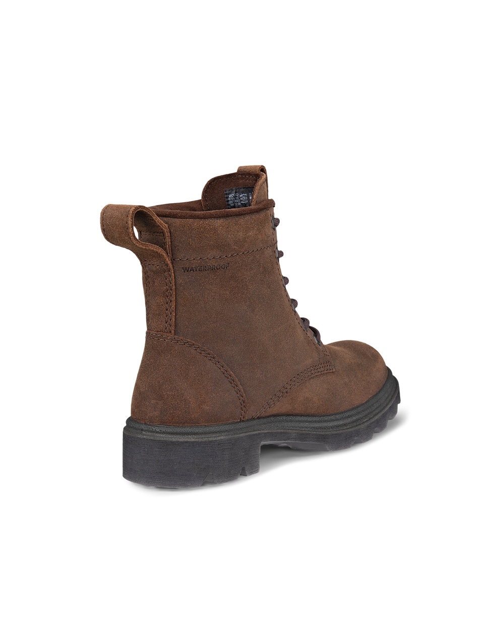 Botas de ante impermeable con cordones ECCO® Grainer para mujer - Marrón - Back