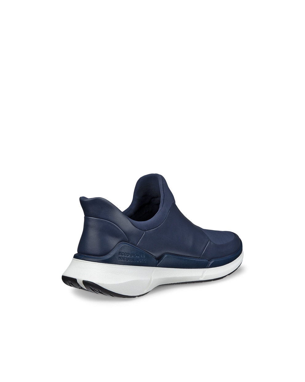 ECCO® Biom 2.2 baskets sans lacet en cuir pour homme - Bleu - Back