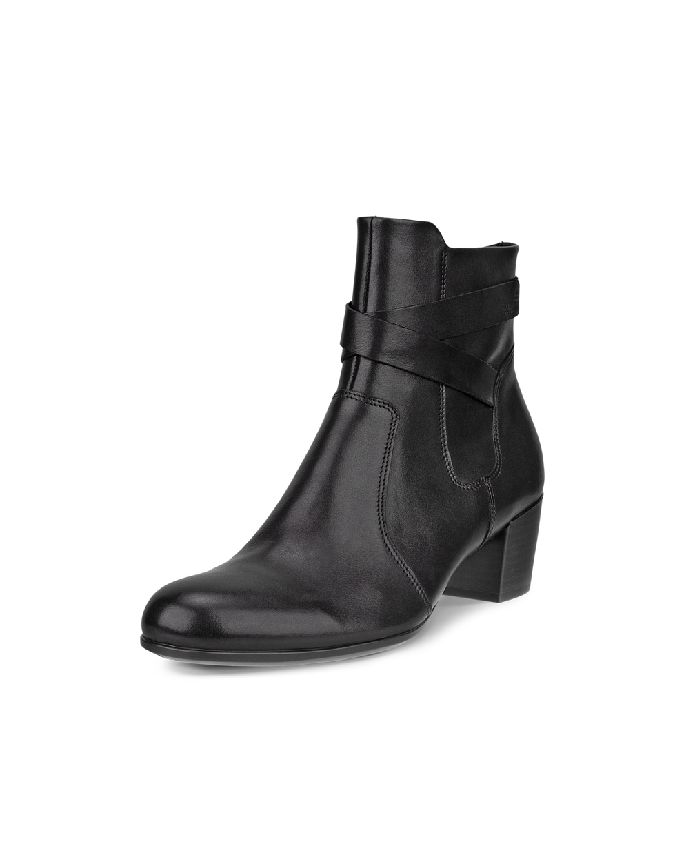 Women's ECCO® Shape 35 Leather Ankle Boot - Black - Main