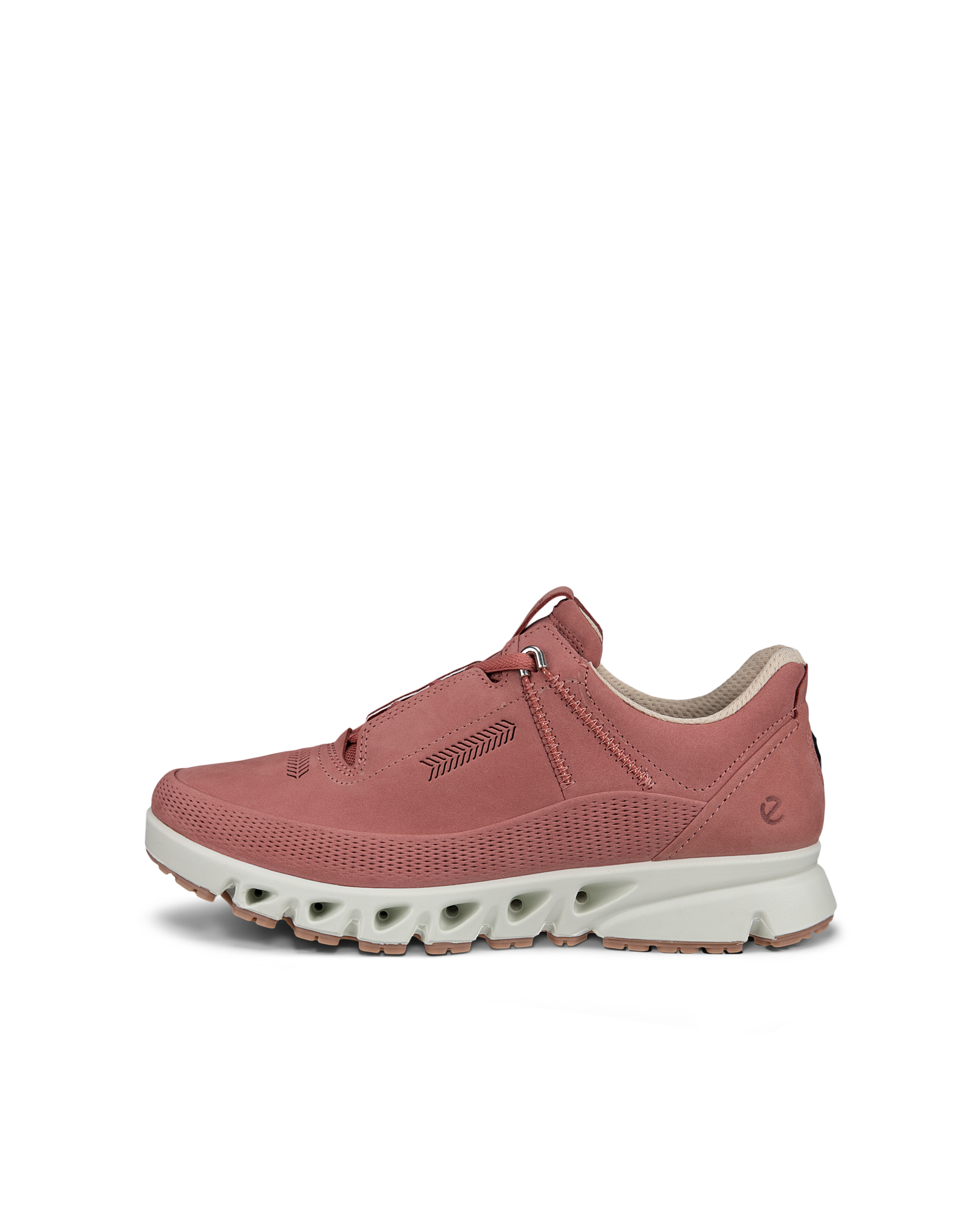 Zapatos de nobuk Gore-Tex ECCO® Multi-Vent para mujer - Rojo - Outside