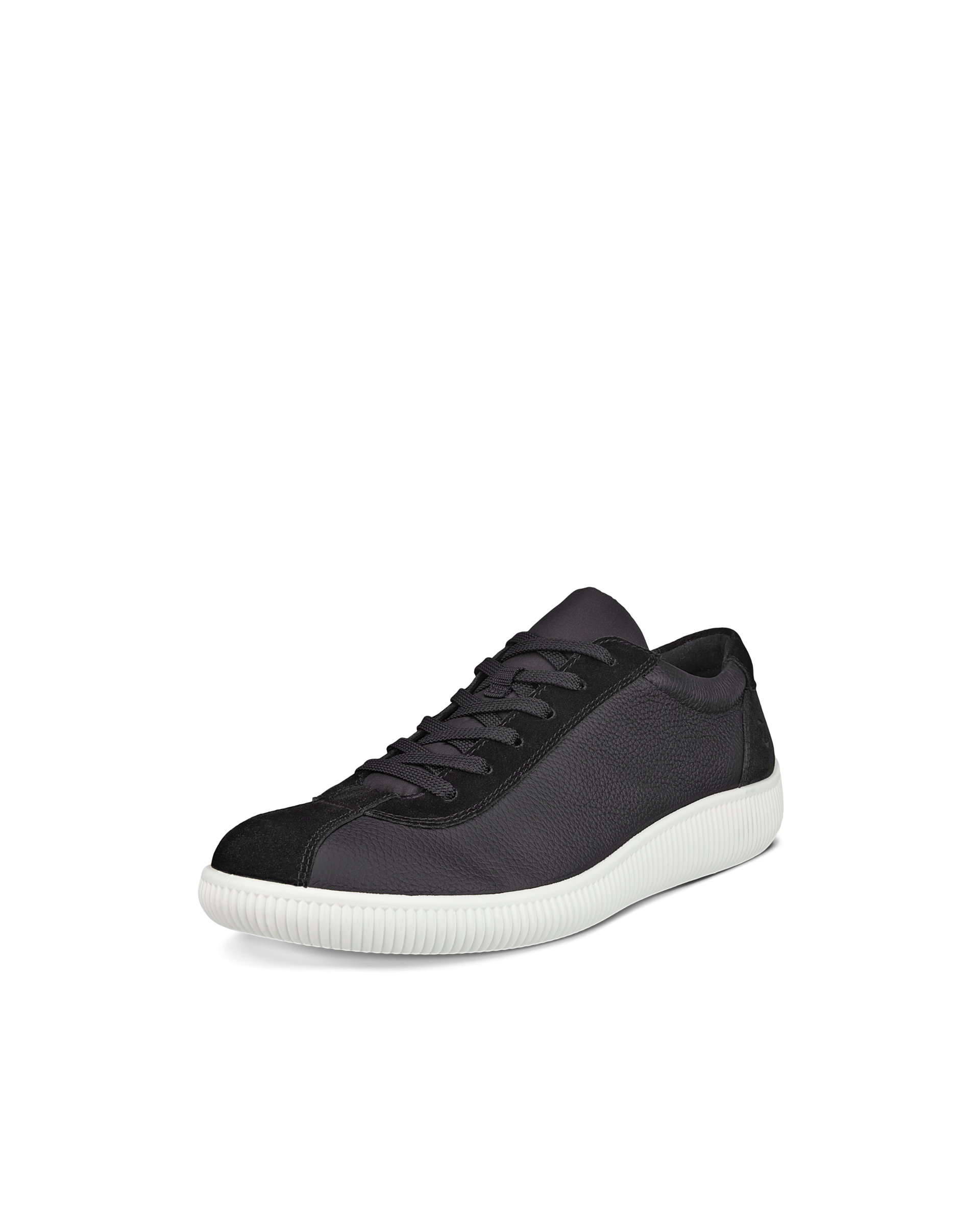 ECCO® Soft Zero baskets en cuir pour homme - Noir - Main