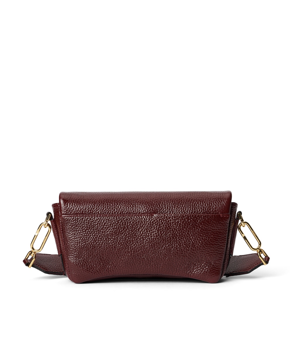 ECCO® Pinch Medium Soft Shine Pebbled Leather Crossbody Bag - Red - Back