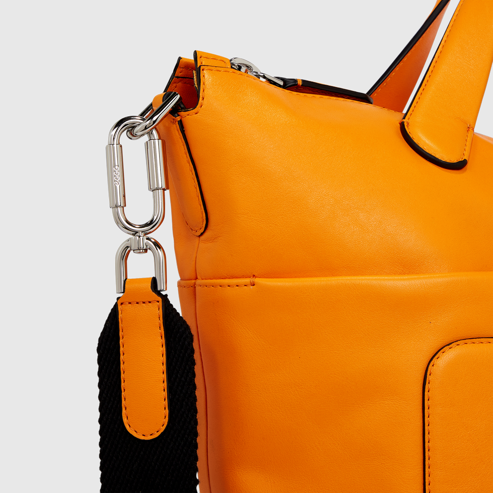 ECCO® E Leather Tote Bag - Orange - Detail-1