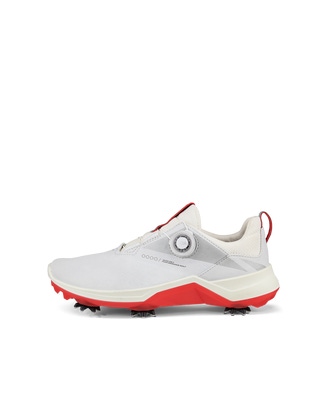 여성용 ECCO Golf Biom G5 가죽 고어텍스 골프 스파이크 - White - Outside