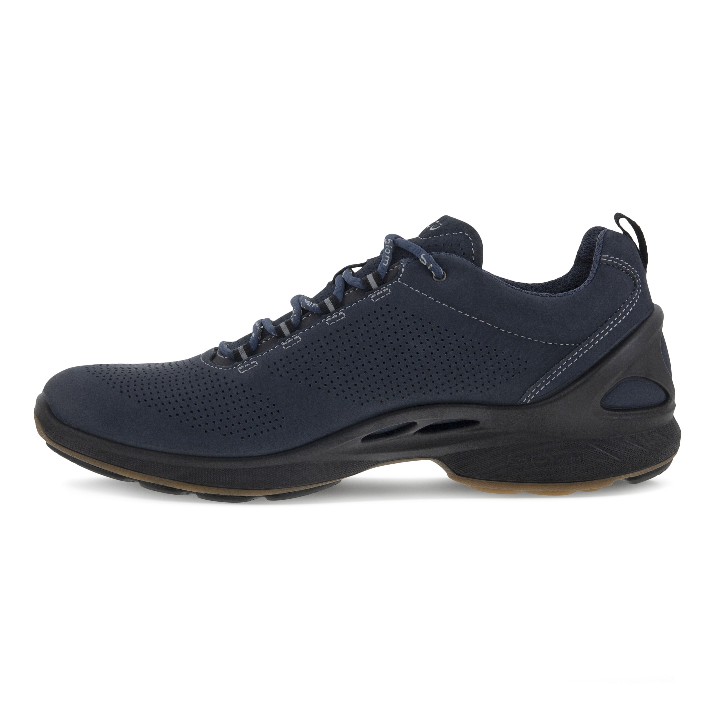 ECCO BIOM Fjuel Men's Low Nub Shoes - Blue - Inside