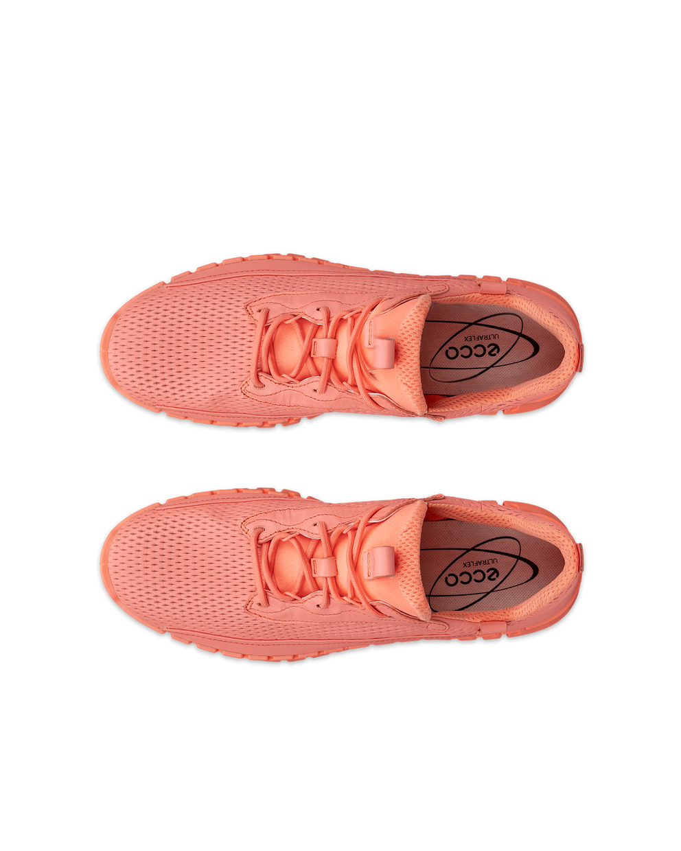 ECCO® Gruuv baskets en cuir pour femme - Orange - Top left pair