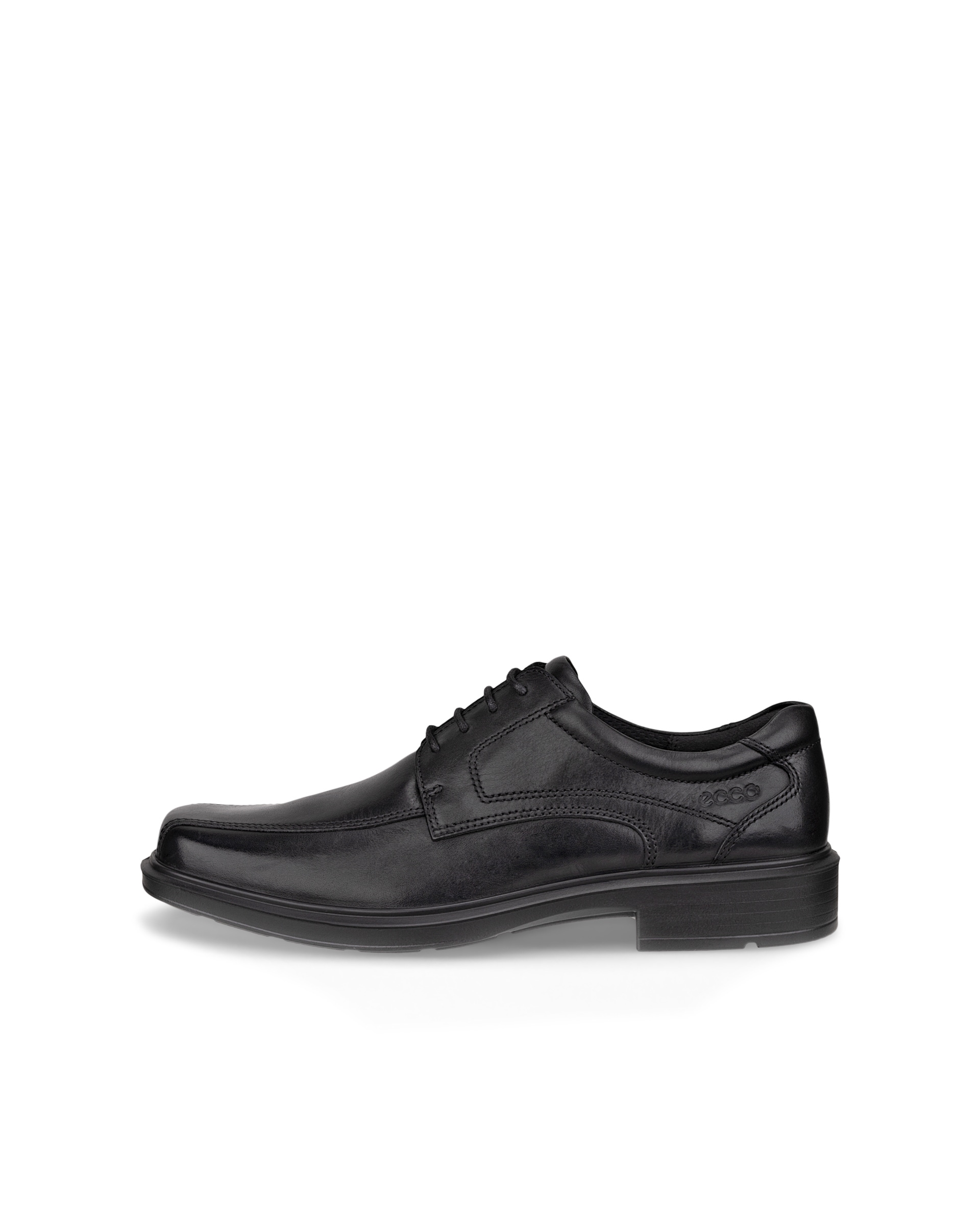 Men's ECCO® Helsinki Classic Leather Shoe - Black - Outside