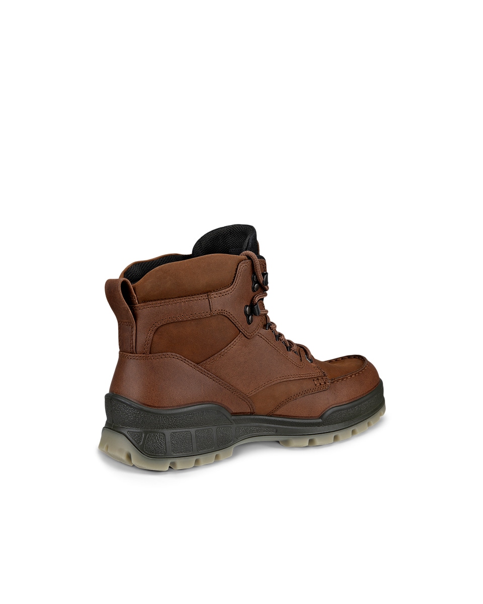 ECCO Track 25 Mens Waterproof Leather Boots Brown