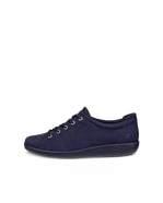 Zapato para caminar de nobuk ECCO® Soft 2.0 para mujer - Azul - Outside